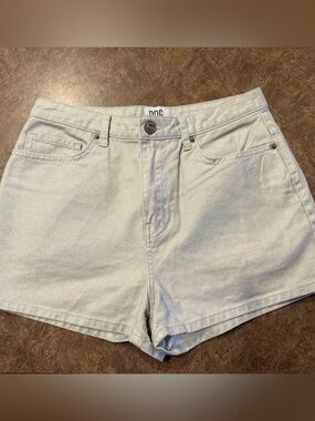 NWOT BDG Cream Metallic Denim Women's Shorts